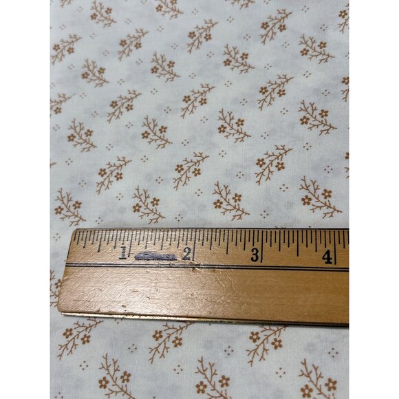 Floral Gatherings Primitive Gatherings Brown Floral Cotton Fabric 62" x 55" Quil - Picture 2 of 8